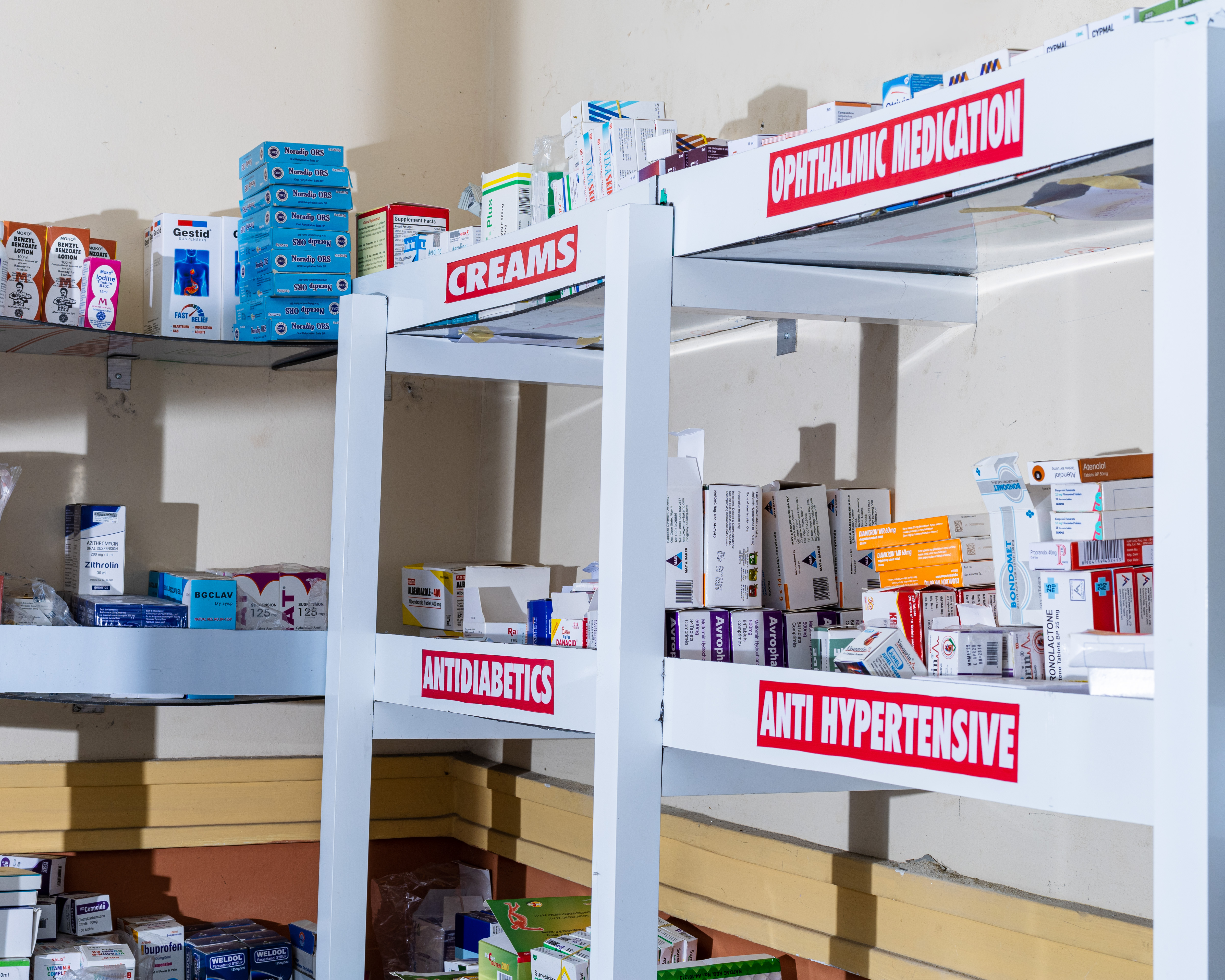A standard and well equipped pharmacy